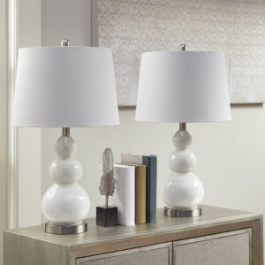 Covey Curved Glass Table Lamp