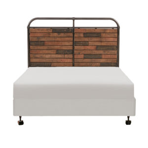 Renu Queen Headboard in Light Brown Multi/Gun Metal From INK+IVY