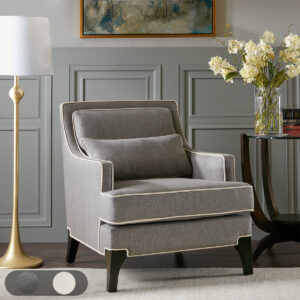 Collin Arm Chair in Grey/Black From Madison Park Signature