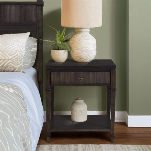 Kenna Nightstand in Dark Coffee From Martha Stewart