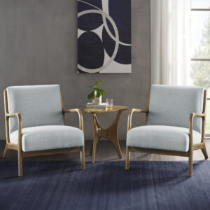 Novak Lounge Chair Set of 2 in Light Blue From INK+IVY