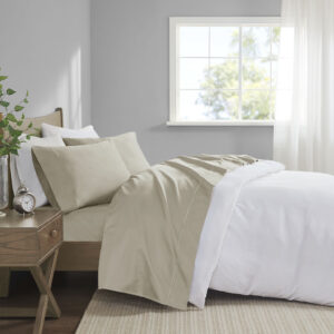 600 Thread Count Pima Cotton Sheet Set in Sand From Madison Park