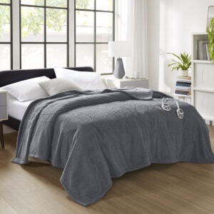 Dream Soft Heated Blanket in Grey From Serta