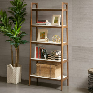 Parker Shelf / Bookcase in Off-White/Pecan From Madison Park