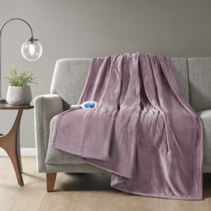 Heated Plush Throw in Lavender From Beautyrest