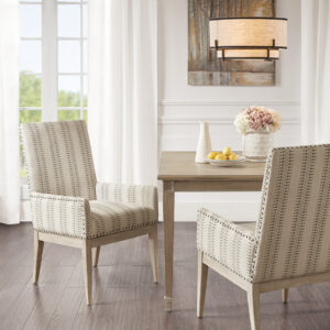 Rika High Back Dining Armchair (Set of 2) in Natural From Madison Park