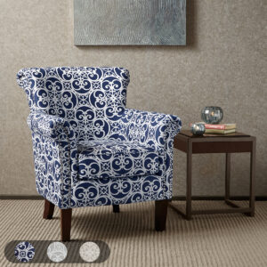 Brooke Tight Back Club Chair in Navy From Madison Park