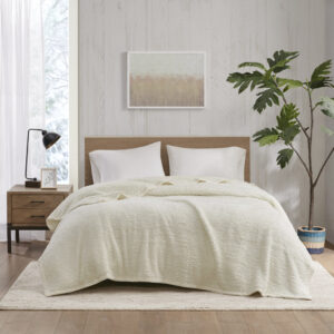 Burlington Berber Blanket in Ivory From Woolrich