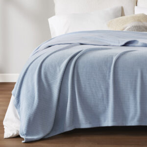 Microfleece Blanket in Blue From True North by Sleep Philosophy