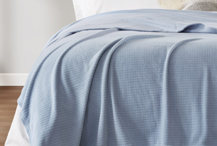 Microfleece Blanket in Blue From True North by Sleep Philosophy