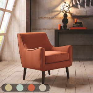 Oxford Mid-Century Accent Chair in Burnt Orange From Madison Park