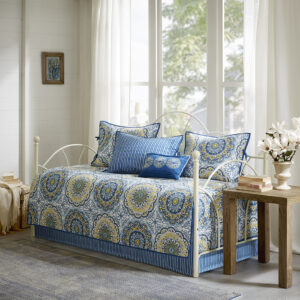 Tangiers 6 Piece Reversible Daybed Cover Set in Blue From Madison Park