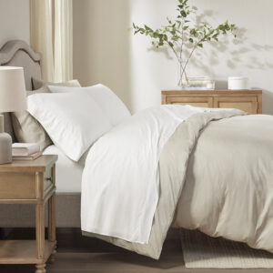 Rayon from Bamboo 4PC Sheet Set in White From Sleep Philosophy