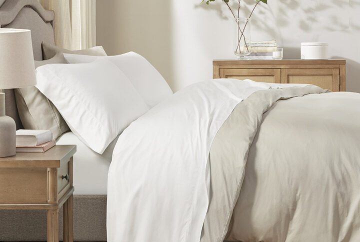 Rayon from Bamboo 4PC Sheet Set in White From Sleep Philosophy