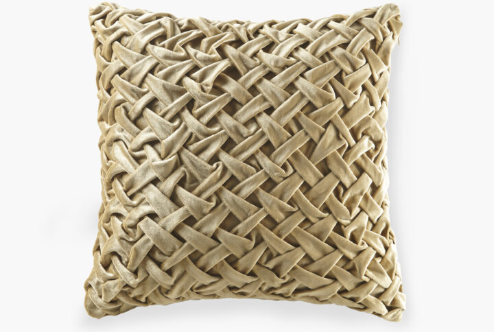 Winchester Square Decor Pillow in Gold From Croscill Classics