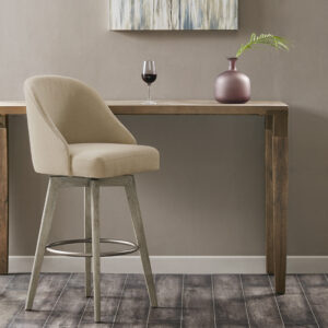 Pearce Bar Stool with Swivel Seat in Sand From Madison Park