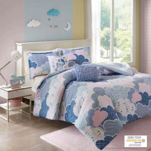 Cloud Cotton Printed Comforter Set in Blue From Urban Habitat Kids