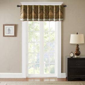 Canovia Springs Window Valance in Brown From Hampton Hill